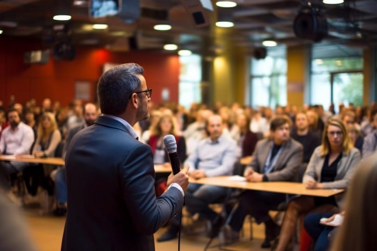 Thousands of People gathered In front of the Milan Building