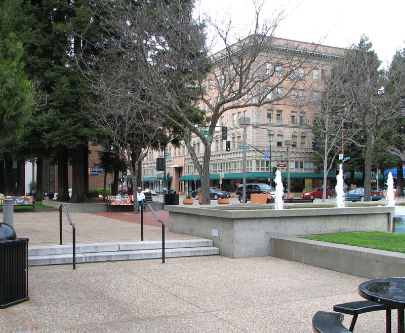 Old Courthouse Square in downtown Santa Rosa, California