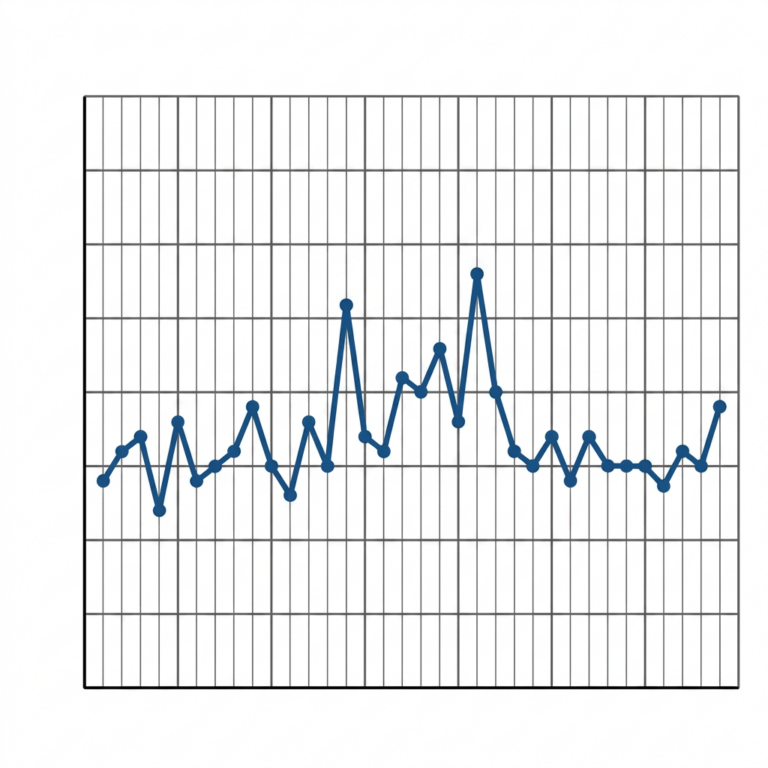 Line graph of total annual significant earthquakes from 1990 to 2024 with key peaks labeled